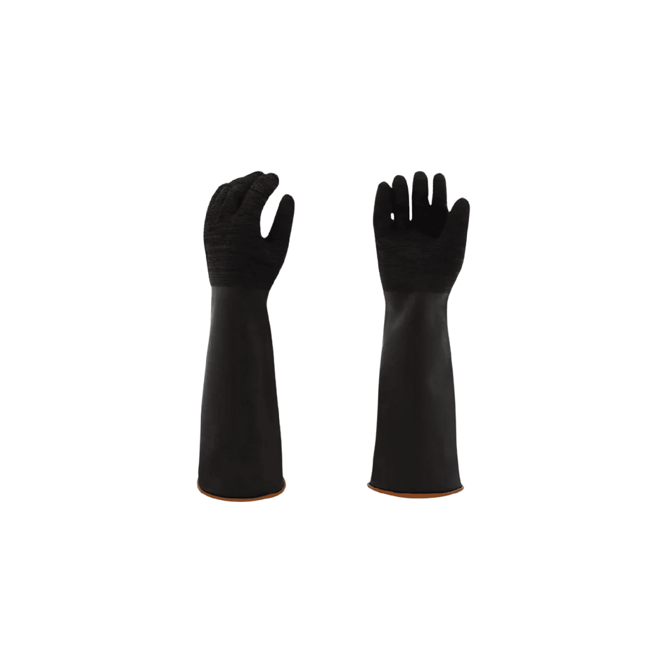 heavy duty black rubber gloves