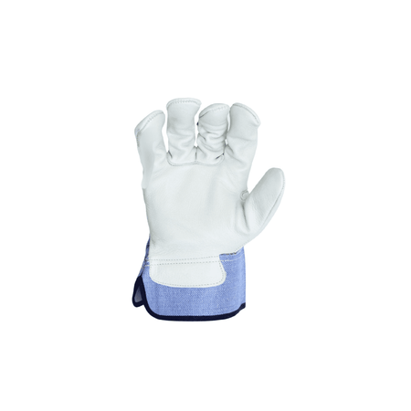 blue leather palm gloves right hand
