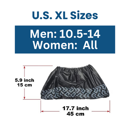 black shoe cover size2