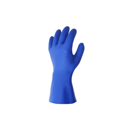 Blue Triple Dip PVC Gloves left
