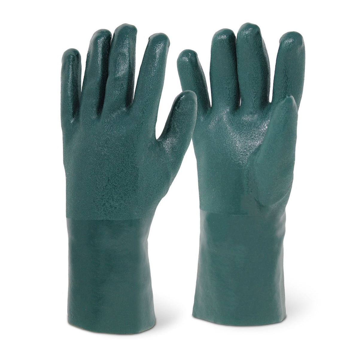 Green Chemical Resistant PVC Gloves