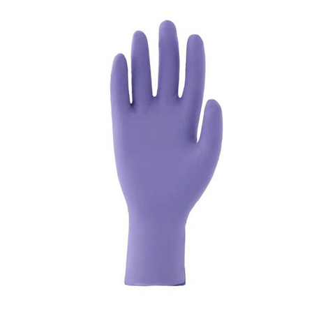 purple nitrile gloves right hand