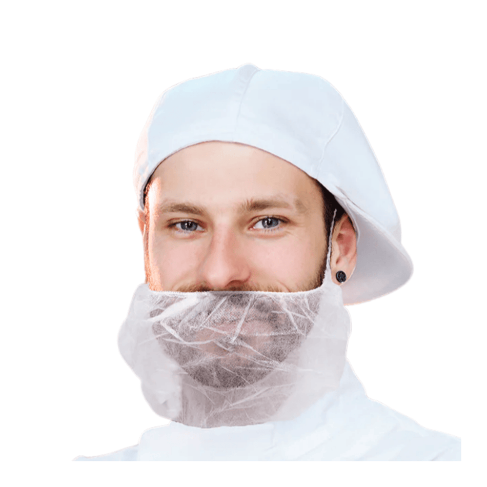 Beard Covers – White, Nylon (1,000 pcs)