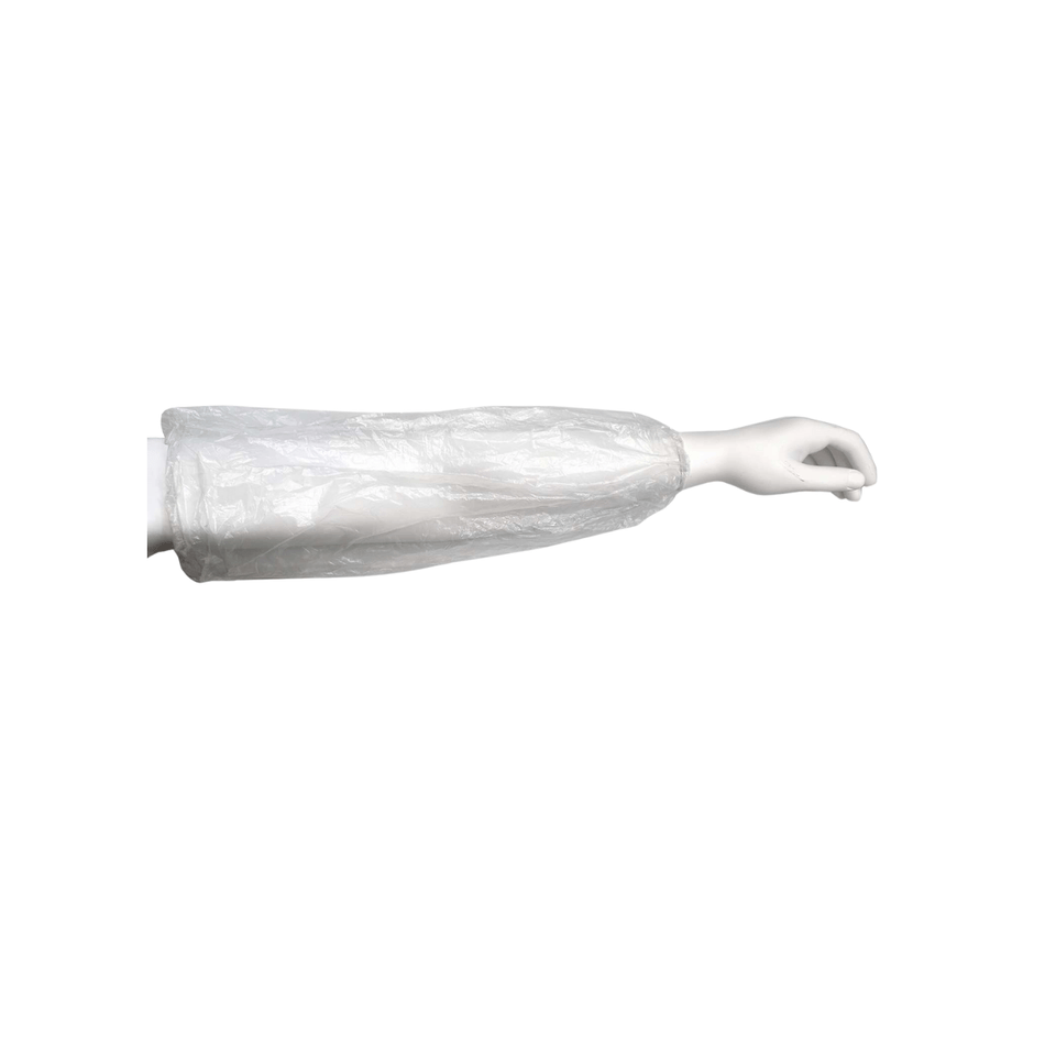 18" Length Clear Disposable Sleeve with Elastic Ends (1000 Each/Case)