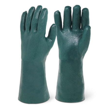 Green 14" PVC Chemical Resistant Gloves