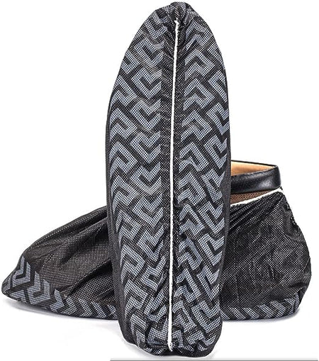 black shoe cover front