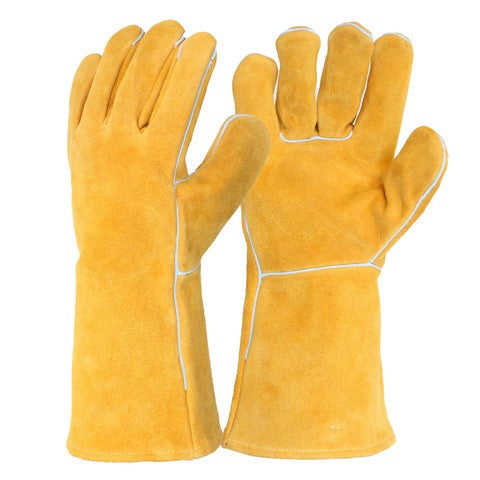 stick welding gloves bourbon brown