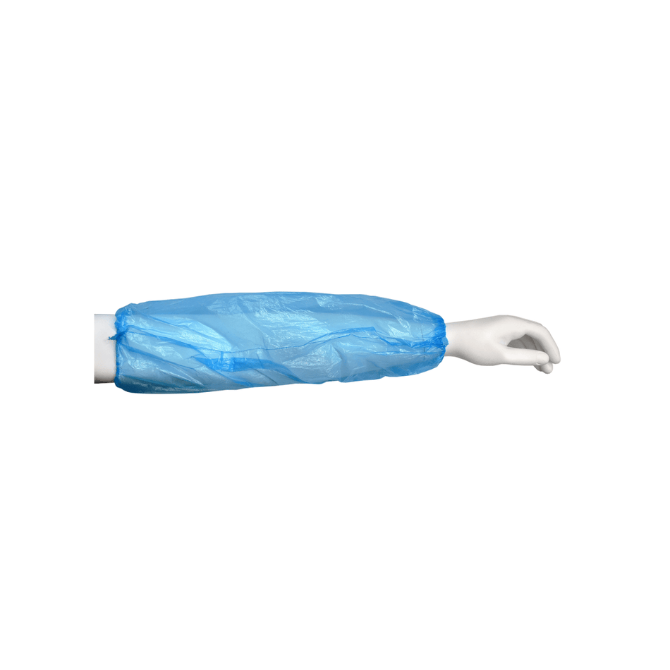 18" Length Blue Disposable Sleeve with Elastic Ends (1000 Each/Case)
