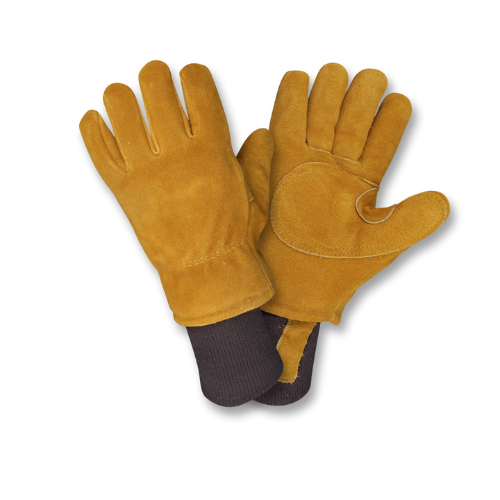 brown winter work gloves