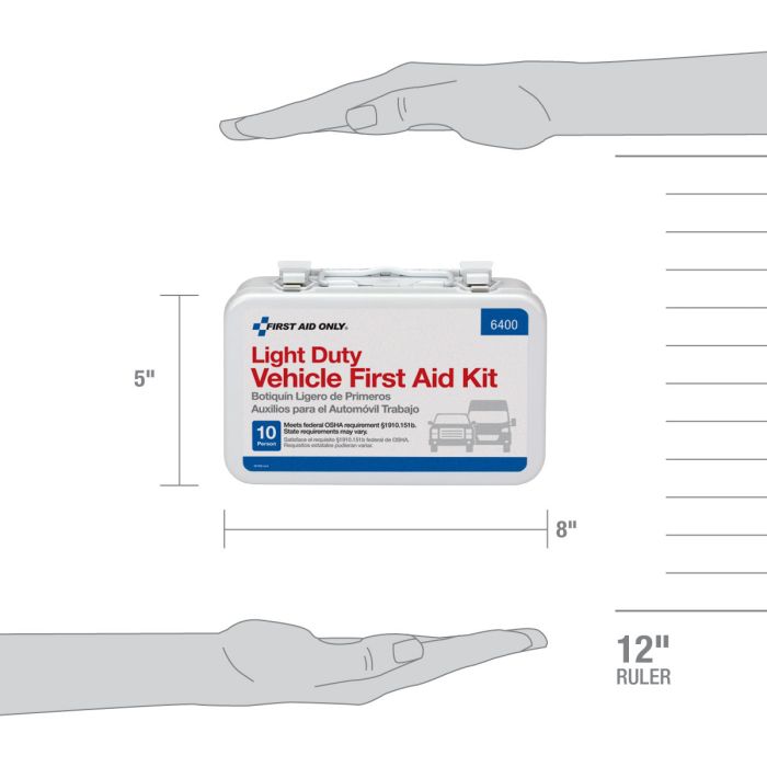 vehicle first aid kit size