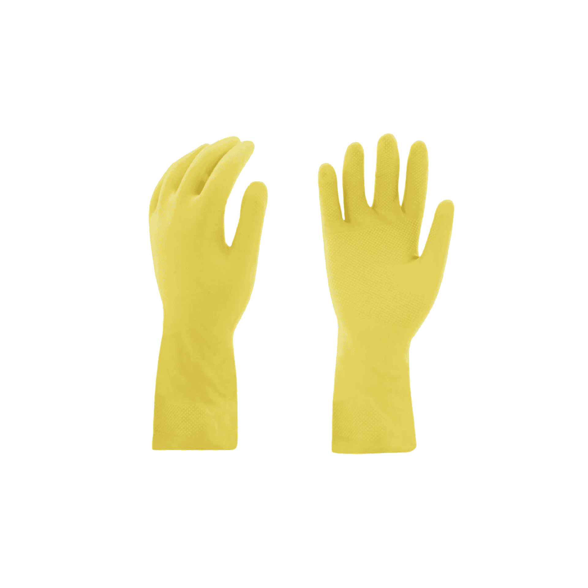 Yellow Latex Rubber Gloves