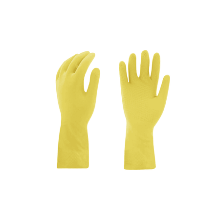 Yellow Latex Rubber Gloves