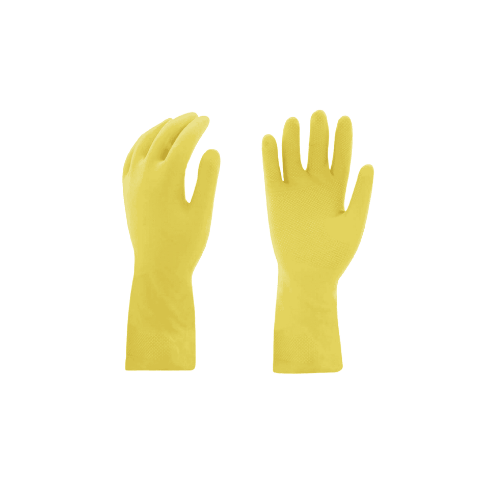Yellow Latex Rubber Gloves