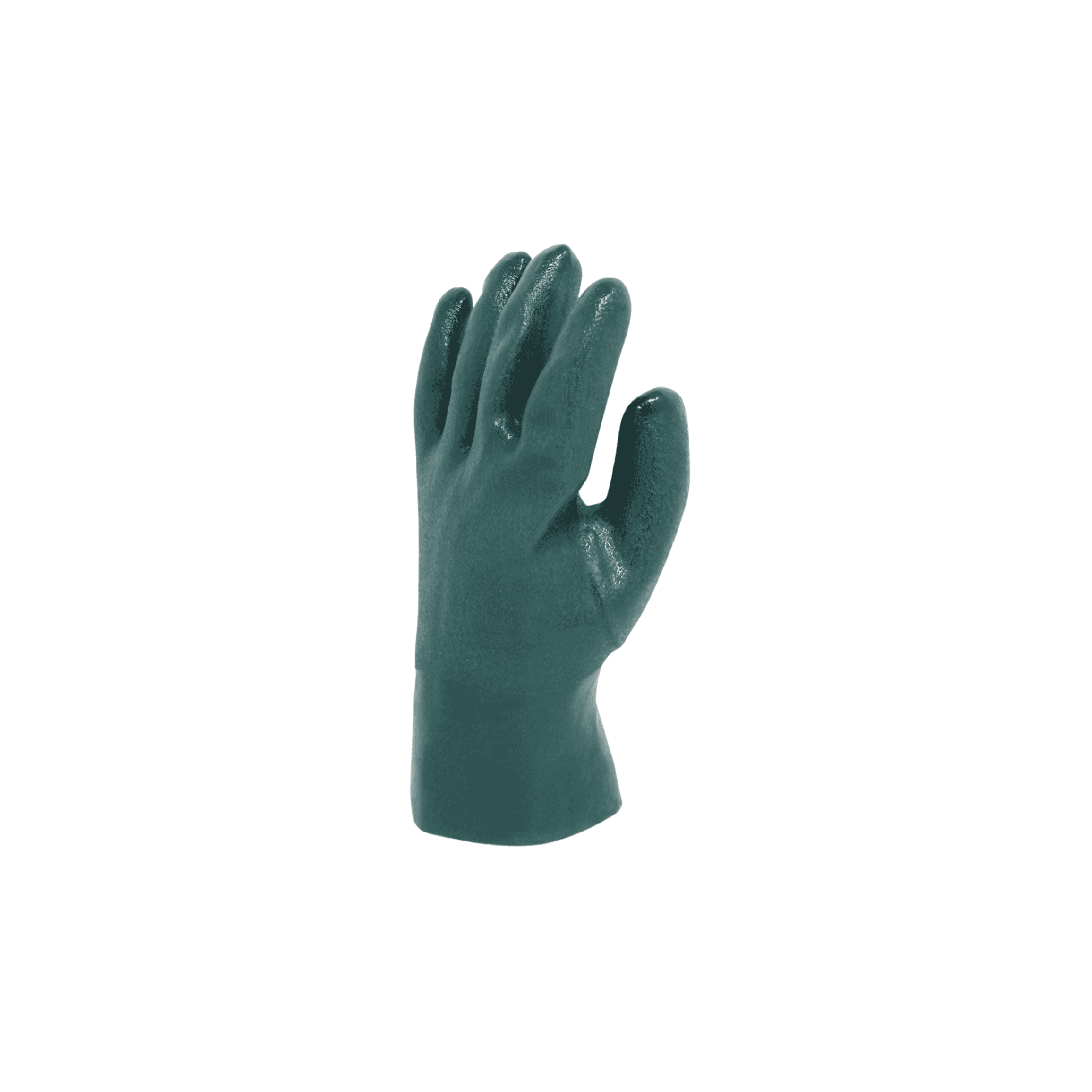 Chemical Resistant PVC Gloves - 10" Sandy Green Finish left