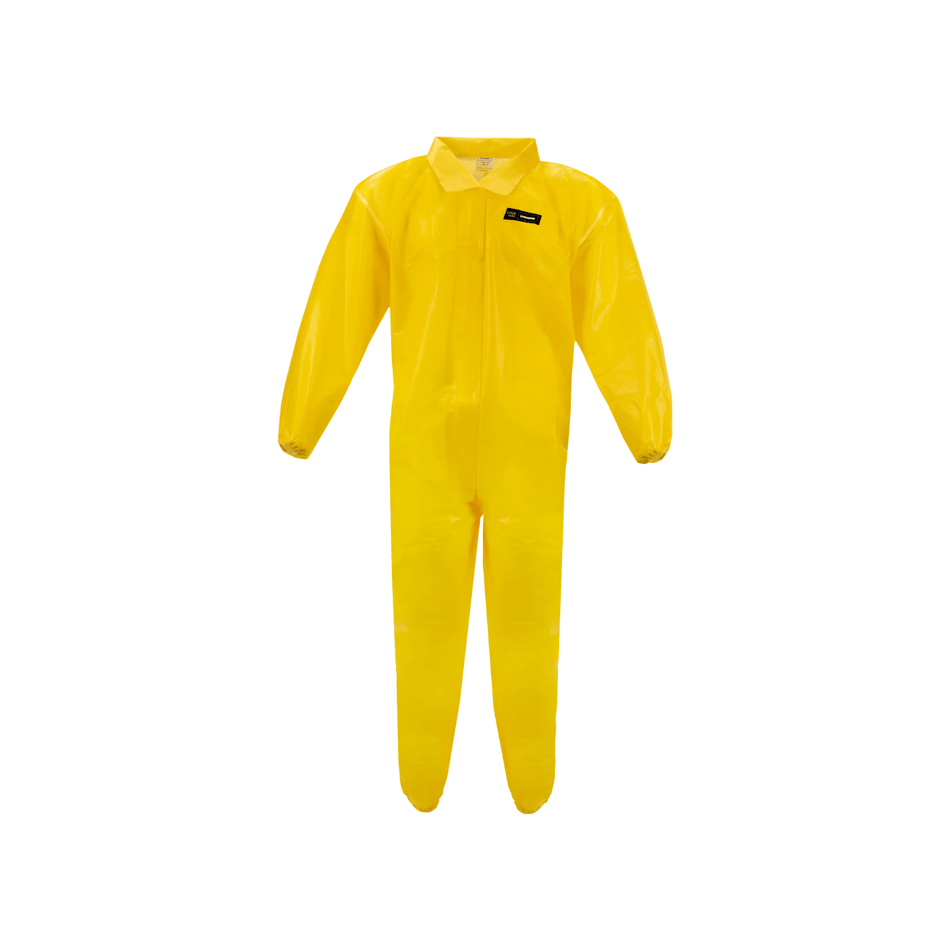 Multi-Ply Collared Chemical Resistant Disposable Coveralls (25/Case)