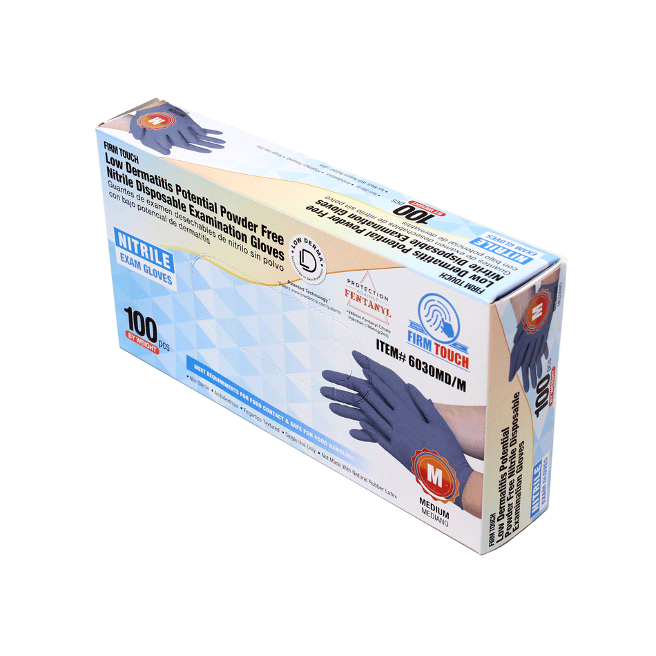 blue nitrile gloves