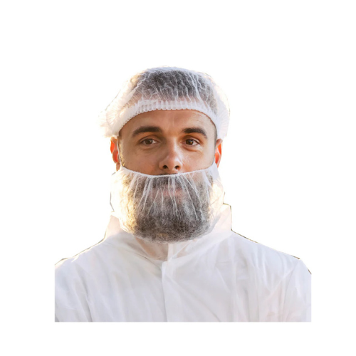 Beard Covers –  18" White, Polypropylene (1,000 pieces/case)