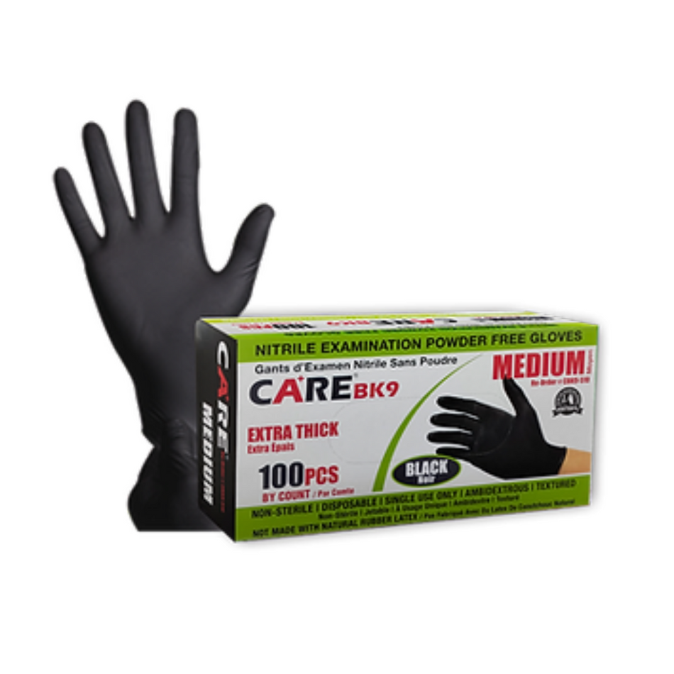 care black nitrile gloves