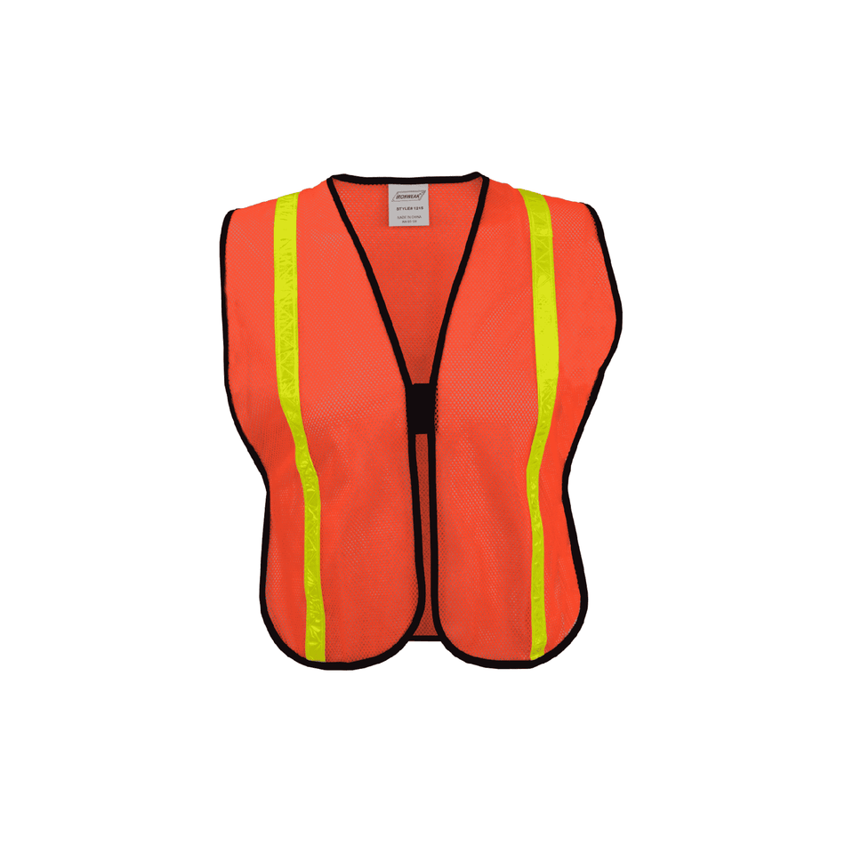 Economy Orange Mesh with 1" Lime Tape (One Size Only)