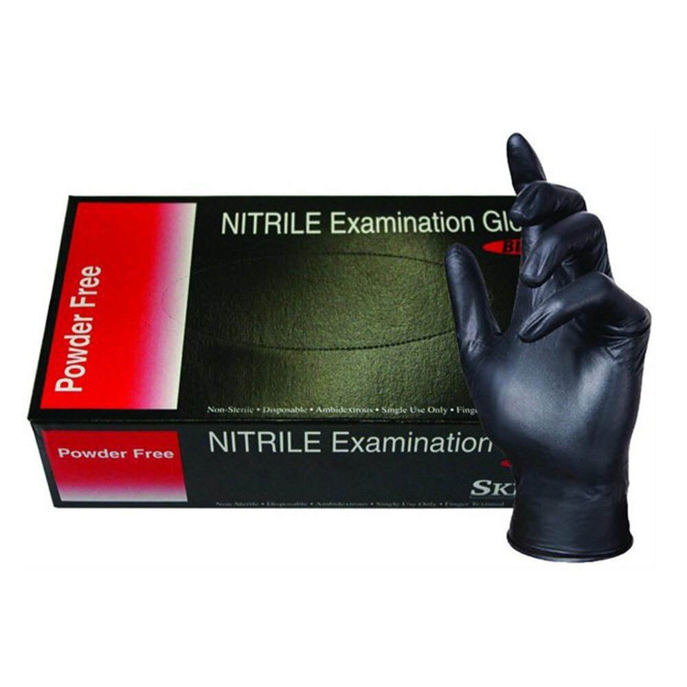 black nitrile gloves