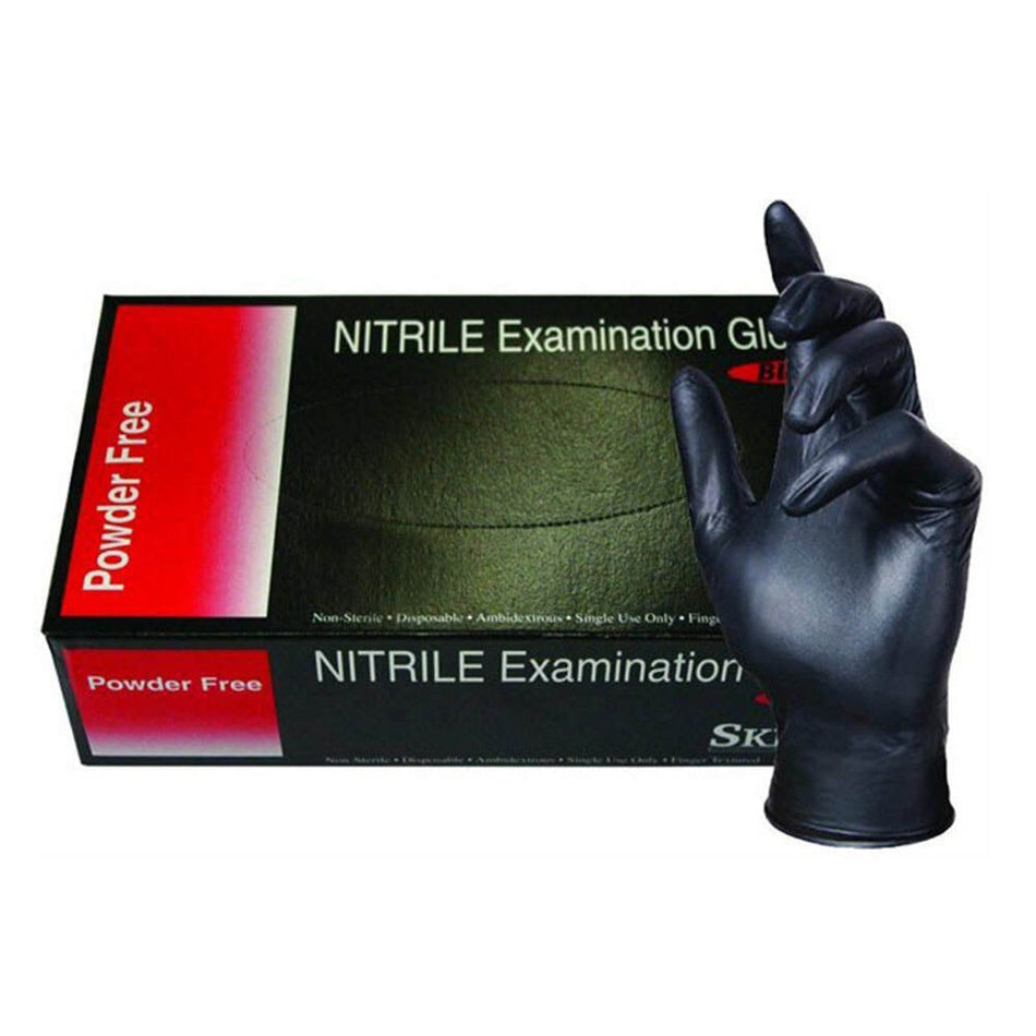 black nitrile gloves