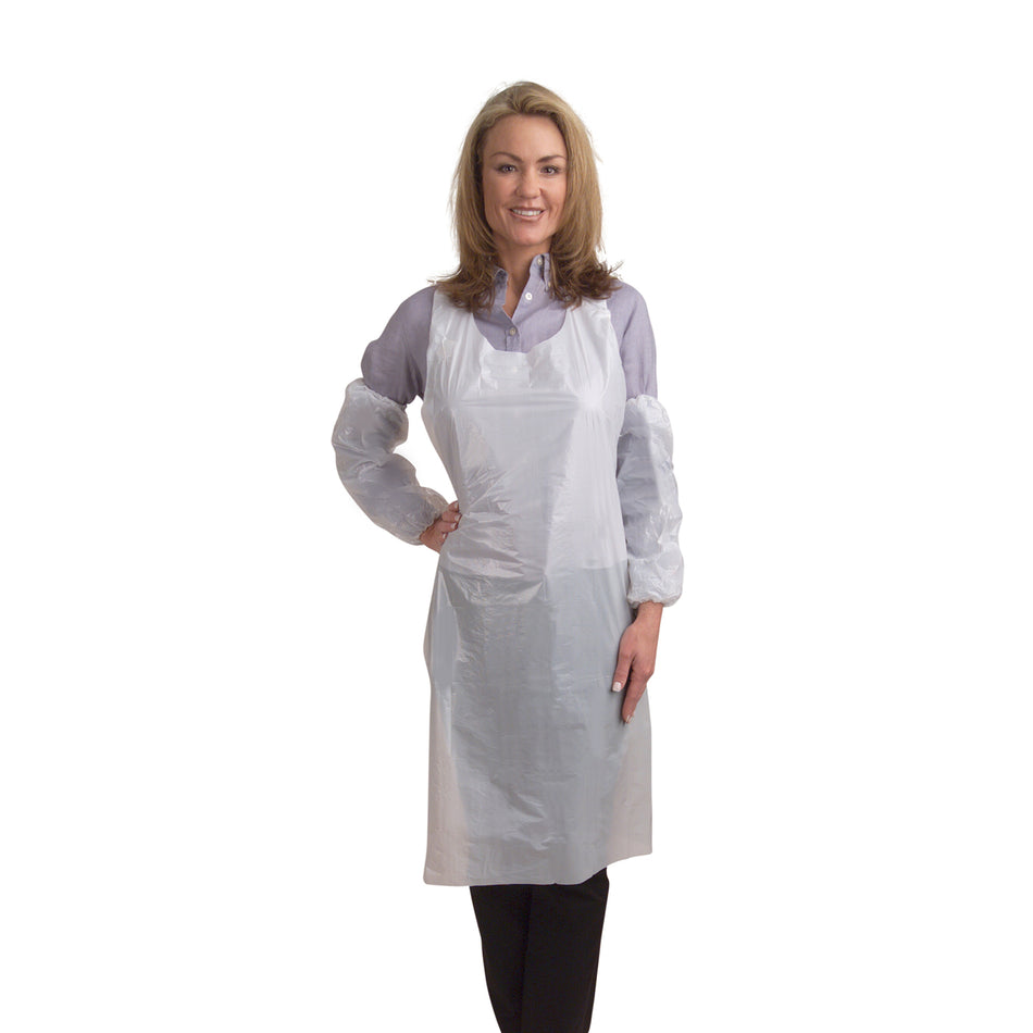 Disposable Polyethylene (PE) Aprons - 100 Pack