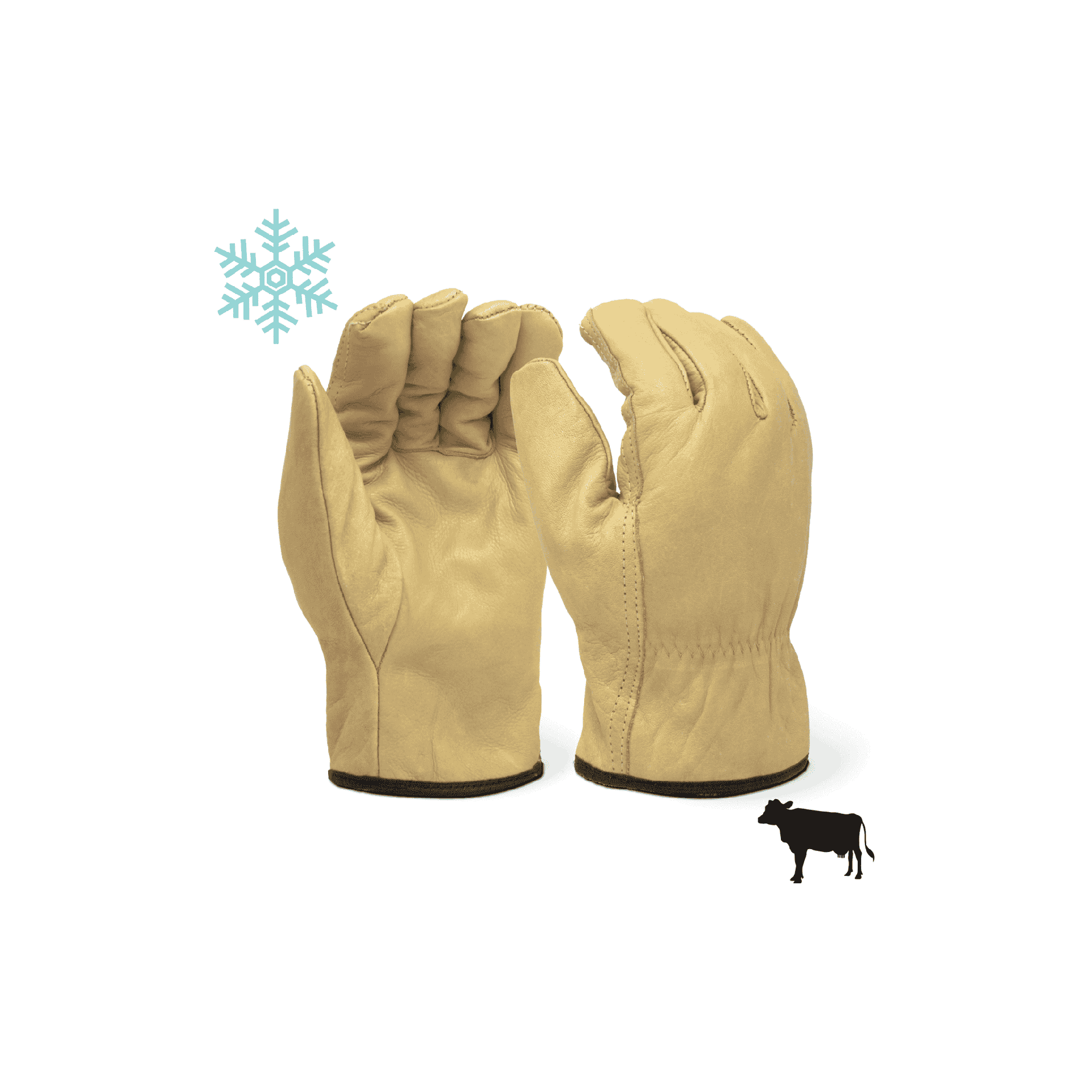 Winter work gloves with sherpa lining