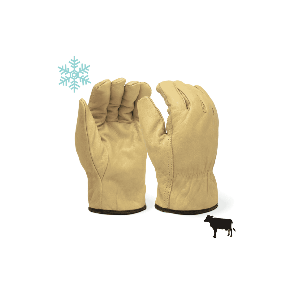 Winter work gloves with sherpa lining