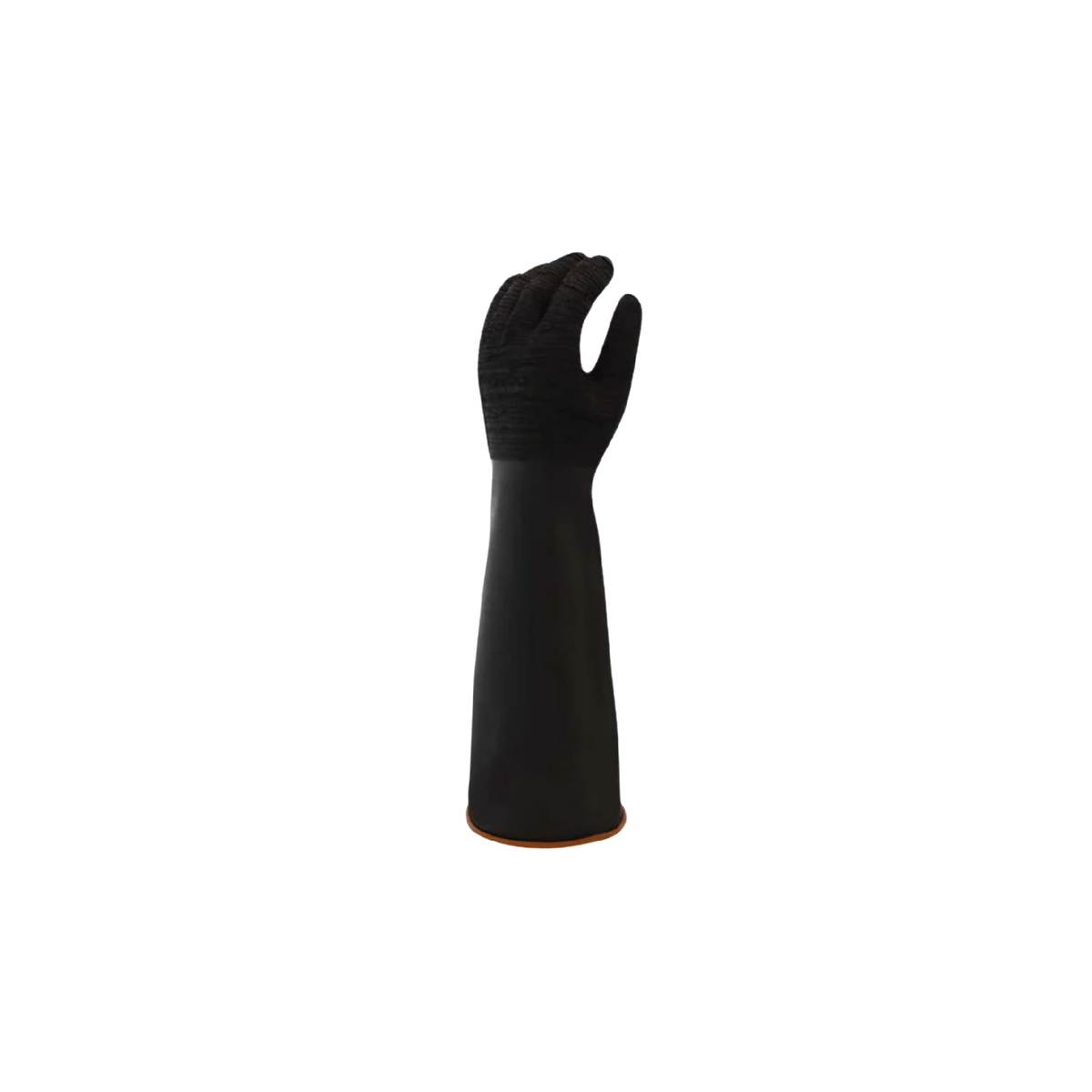 left black rubber glove