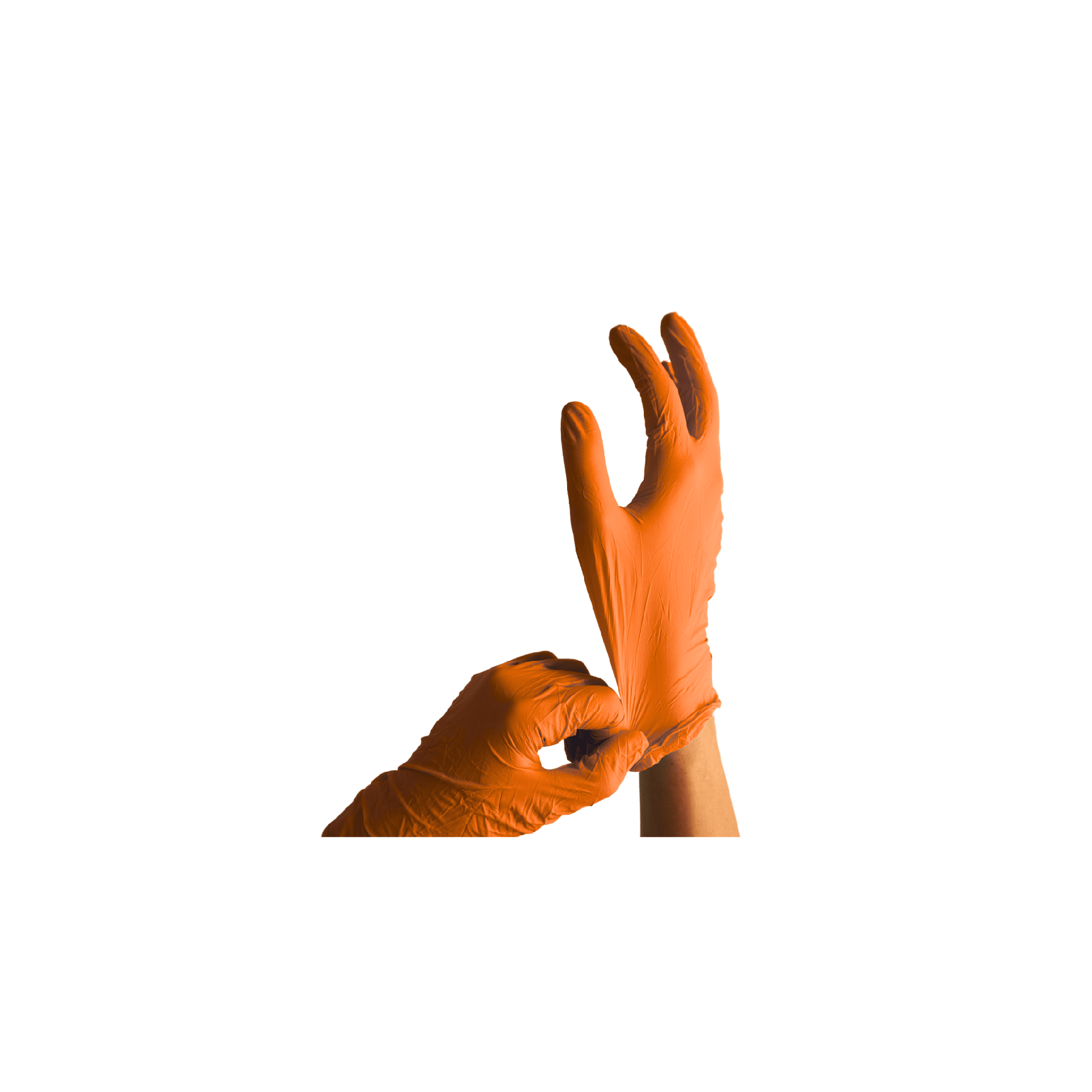 orange diamond grip gloves pull