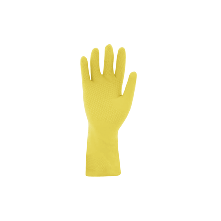 Yellow Latex Rubber Gloves right hand
