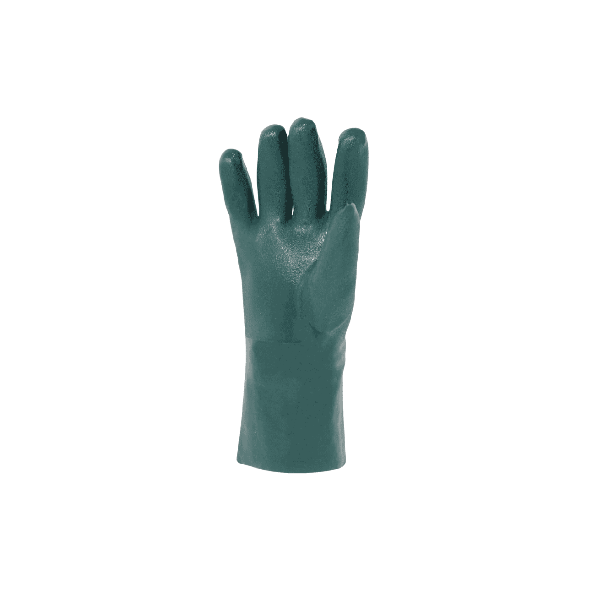 Green Chemical Resistant PVC Gloves  right