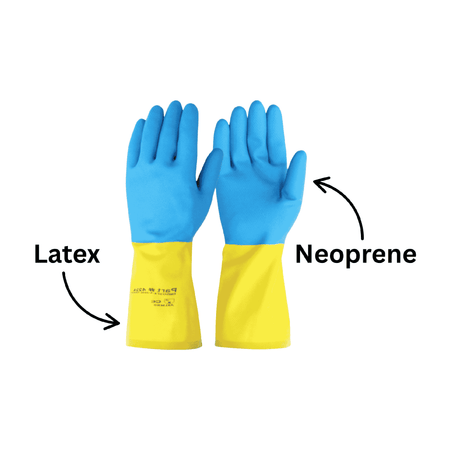 Neoprene Coated Chemical Resistant Latex Gloves information