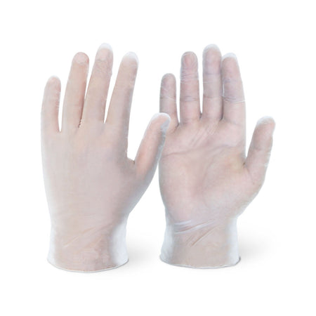 vinyl gloves hands