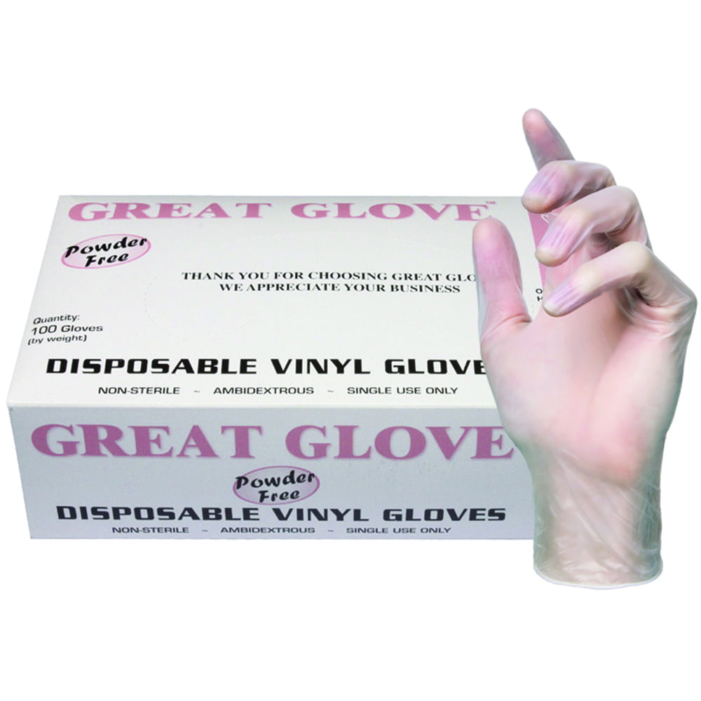 vinyl gloves with box