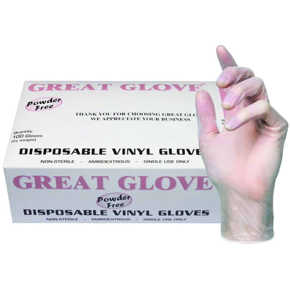 vinyl gloves with box