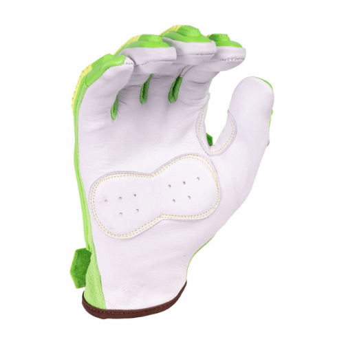 Goatskin leather impact glove