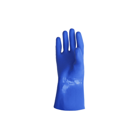 Blue Triple Dip PVC Gloves right