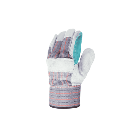 left heavy duty leather work gloves