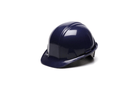 A black cap style class e hard hat