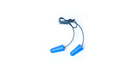 blue corded earplugs
