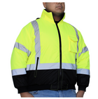 hi vis yellow bomber jacket