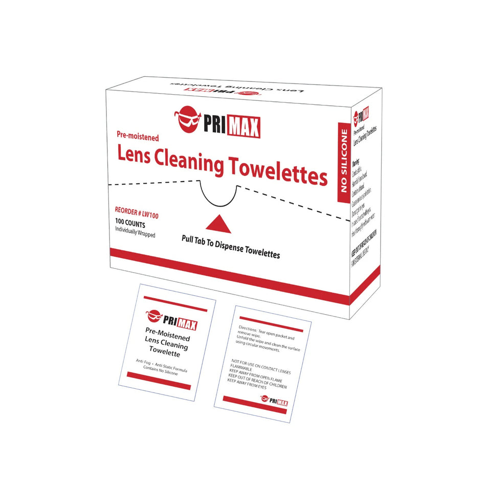 Lens Cleaning Wipes, 100 Toweletes