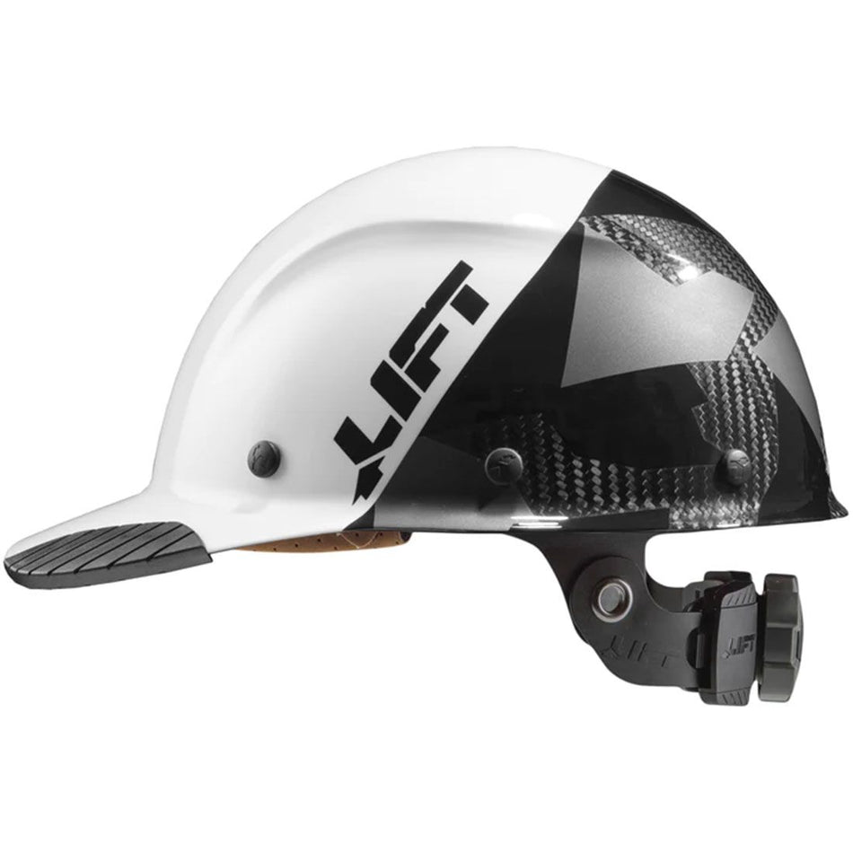Lift Safety DAX Carbon Fiber Cap Brim 50-50 (White/Black Camo)