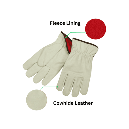 Fleece Lining and Cowhide Leather Information