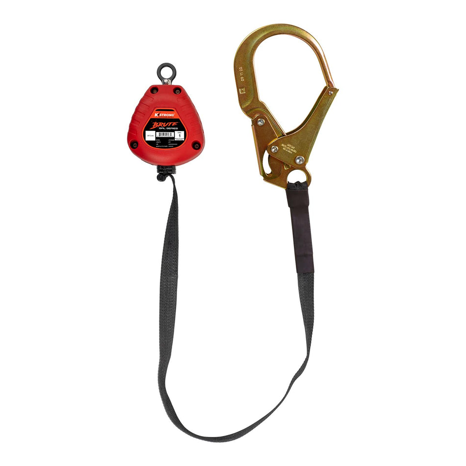 9 ft. SRL with Hi-Abrasion Resistant Webbing, Forged Rebar Hook and Dorsal Connector (ANSI)