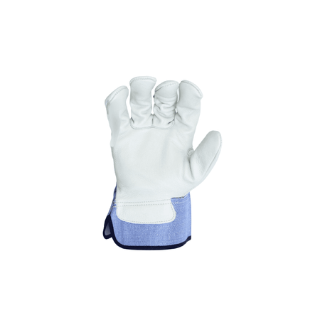 blue leather palm gloves right hand