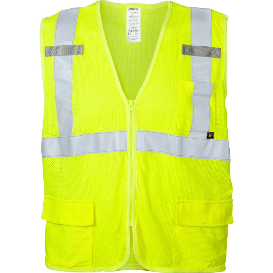 FR and Arc Flash Rated Mesh Class 2 Safety Vest