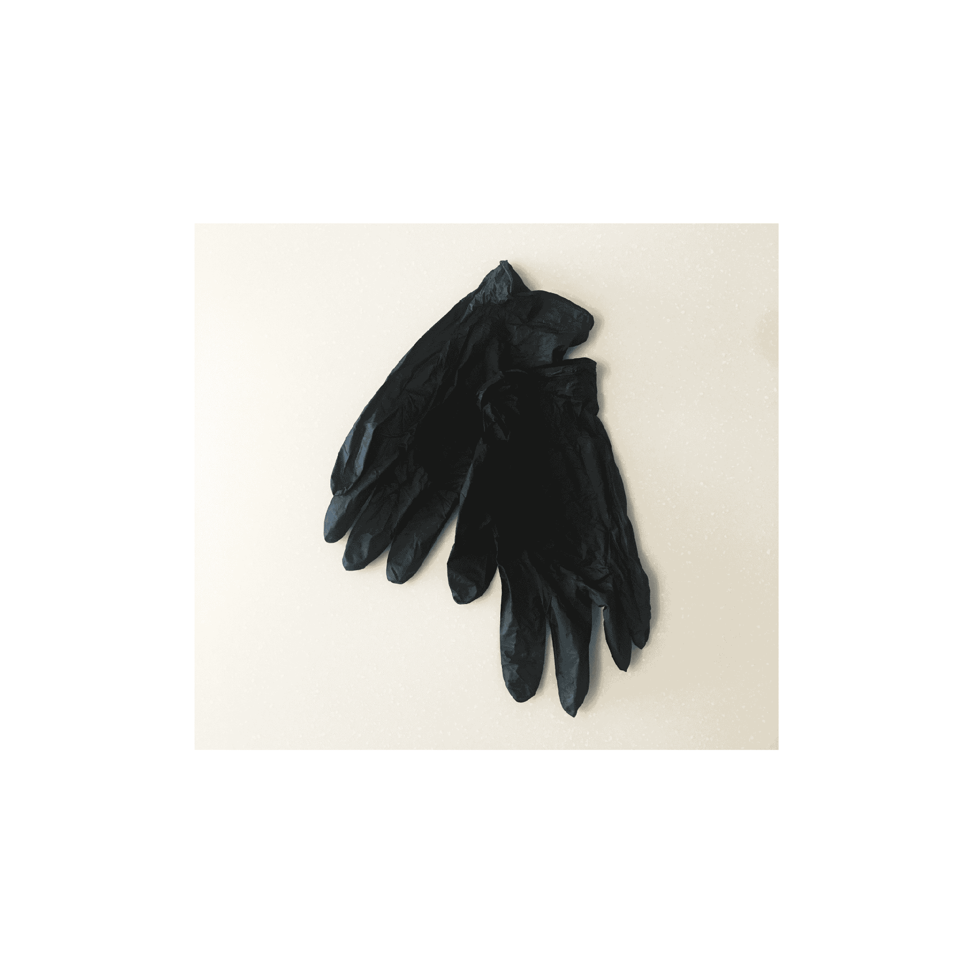 black nitrile gloves single pair