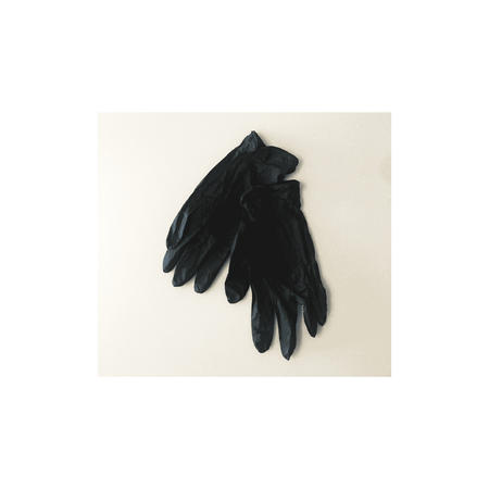 black nitrile gloves single pair